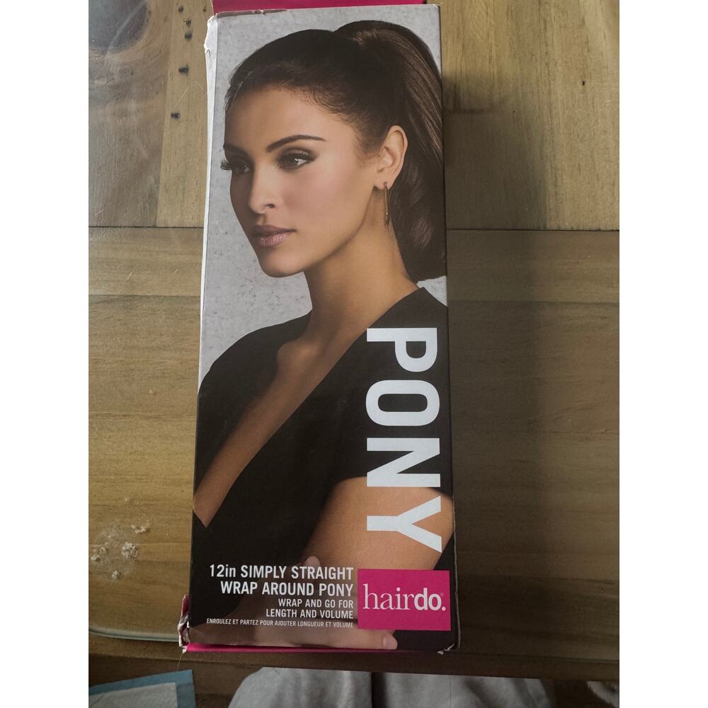 Hairdo 12" Simply Straight Wrap Around Pony R10 Chestnut Light Brown